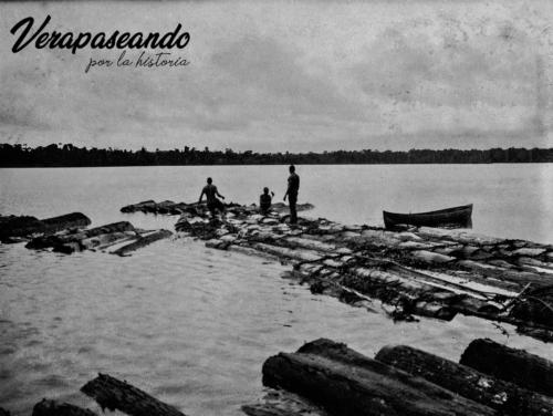 Extracción de maderas preciosas.
Rio Dulce, Izabal
1914-30 aprox