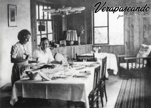 Emil Sterkel Zoller y esposa en finca EsperanzaTucurú A.V.