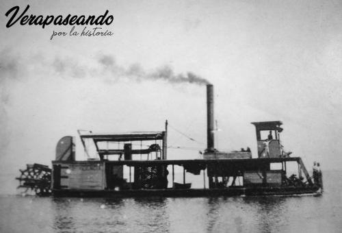 Barco de Vapor por el Estor1897-1920 aprox