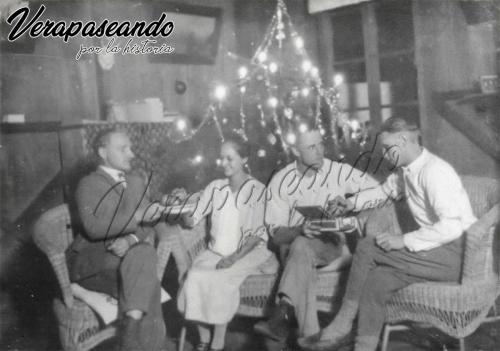 Noche buena en finca Monte Blanco 1928
Juan Graue, Carlos Husmann, Elena von Quednow y Gustavo Husmann