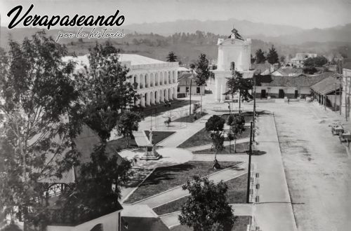 Parque Central la PazNótese el cuartel militar en construcción1930-40 aprox