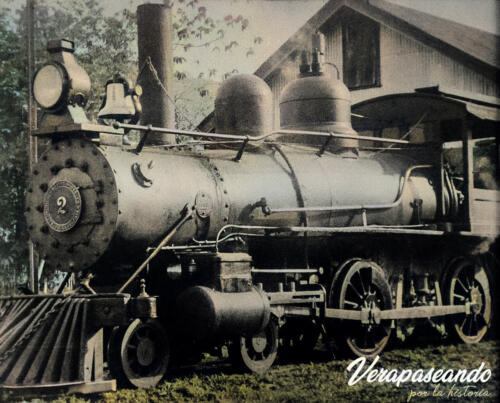 Locomotora "Cobán" del ferrocarril Verapaz