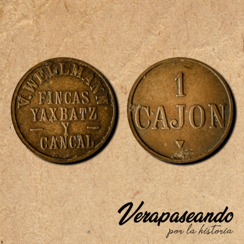 Moneda de las fincas Yaxbatz y CancalColaboración: Meyllin Wellmann